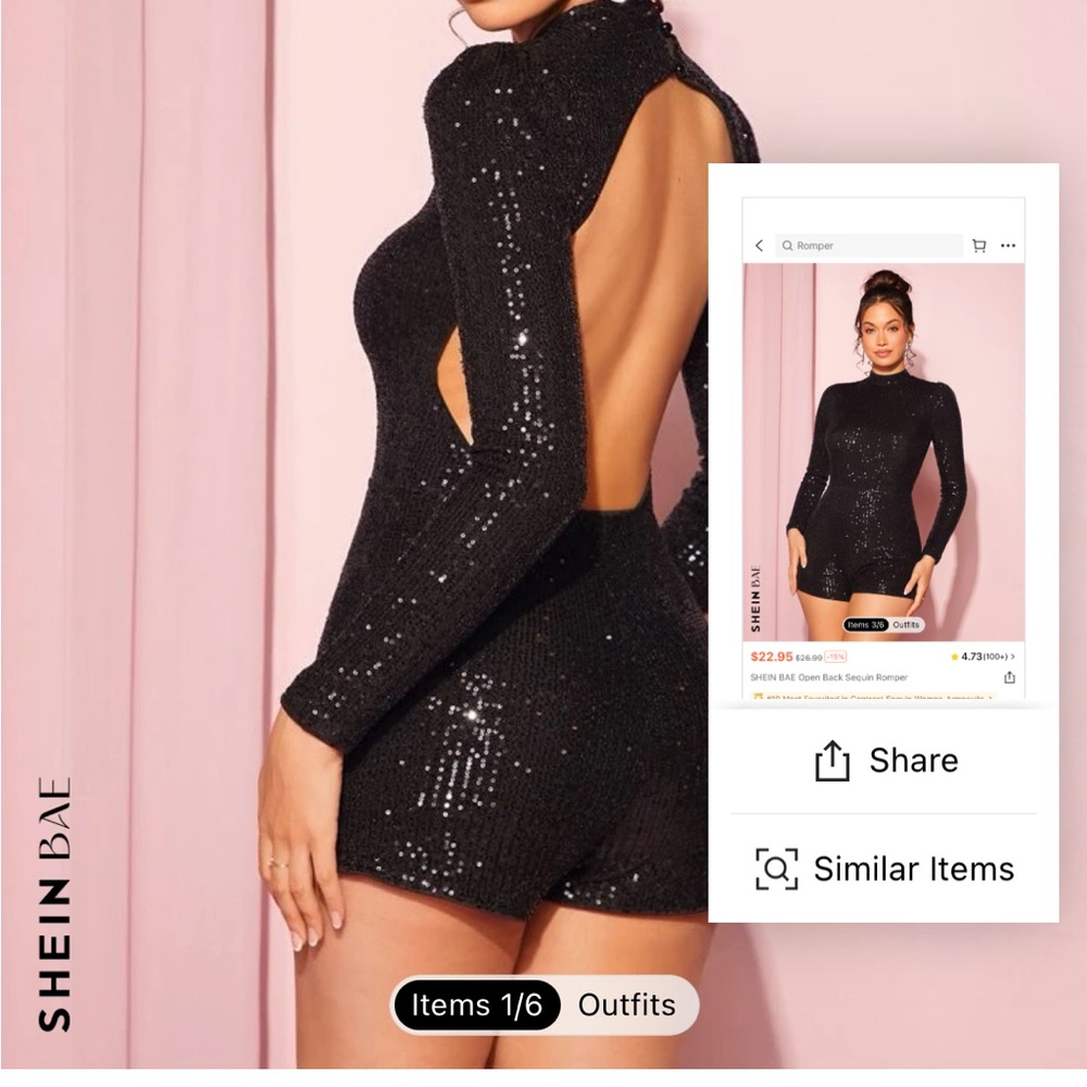 Sequin romper